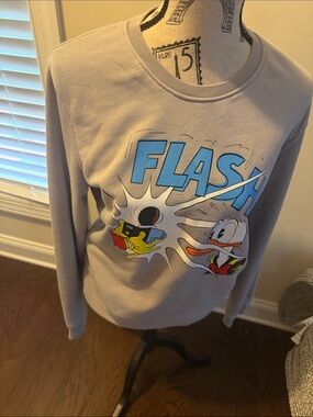 Gucci grey Flash' Donald Duck Graphic Long-Sleeve Top
